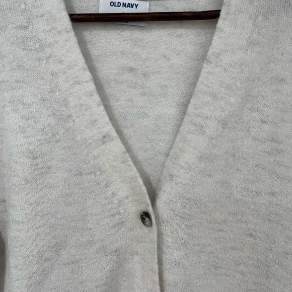 Old Navy off white with a slight color of gray button up cardigan size large - Picture 3 of 10